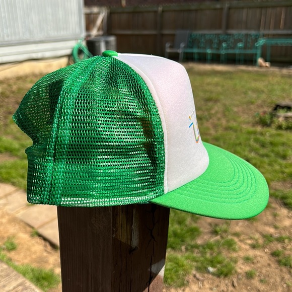 Y2K Microsoft Learn Computers White Green Trucker Hat Headwear 2000s - Picture 5 of 7